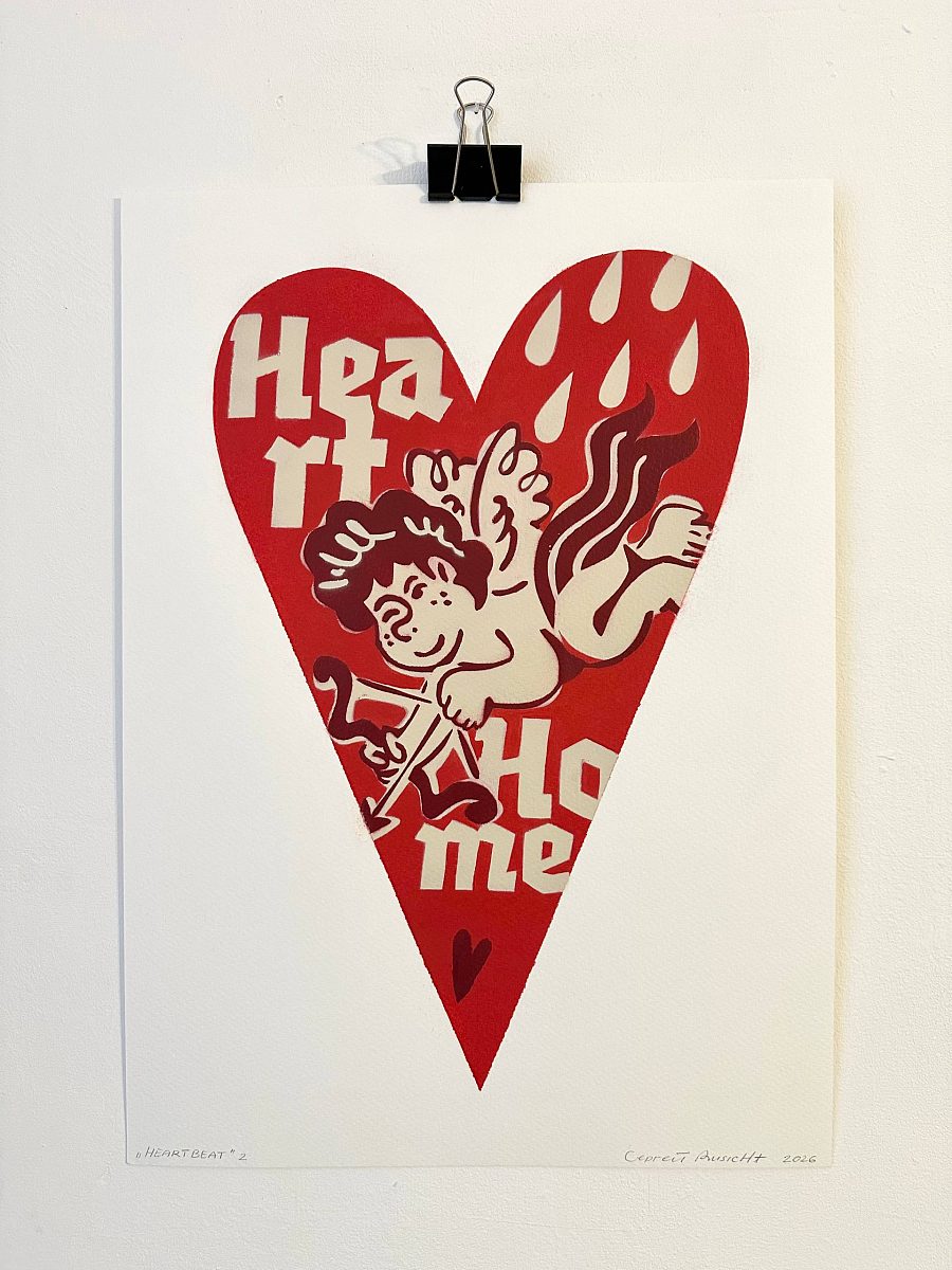 «HEARTBEAT 3», Сергей Rusich, работа на бумаге