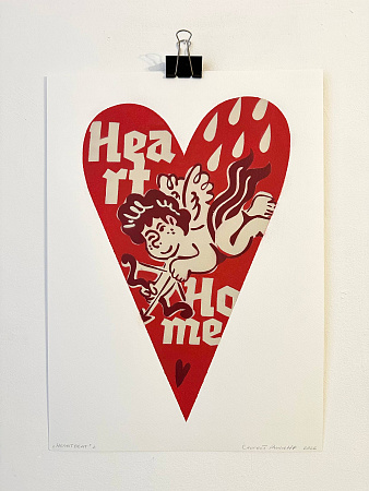 «HEARTBEAT 3», Сергей Rusich, работа на бумаге