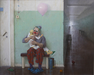 «Больничный клоун», Максим Корольков, картина